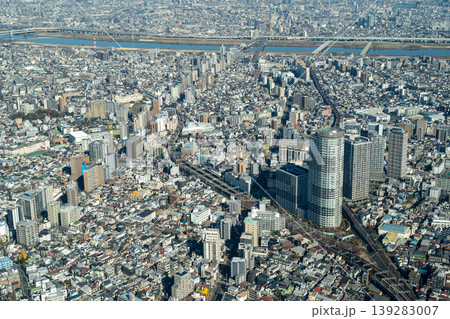 スカイツリーから見る東京の街 スカイツリーから見る東京の街 139283007