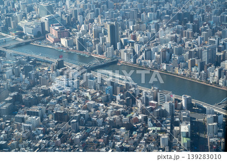 スカイツリーから見る東京の街 スカイツリーから見る東京の街 139283010