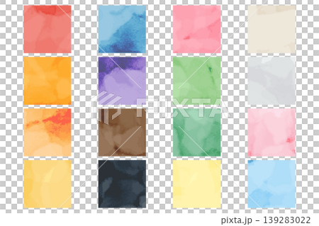 Watercolor blurring square set for kindergartens and nurseries | Gentle and warm background decoration and design material 139283022