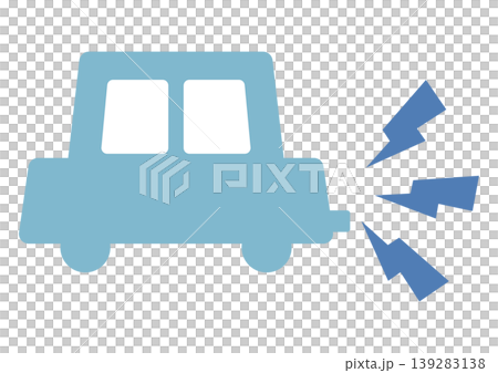 車の空ぶかし　騒音　アイコン　ベクターイラスト 139283138