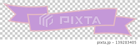 Simple and cute ribbon, purple 1 139283405