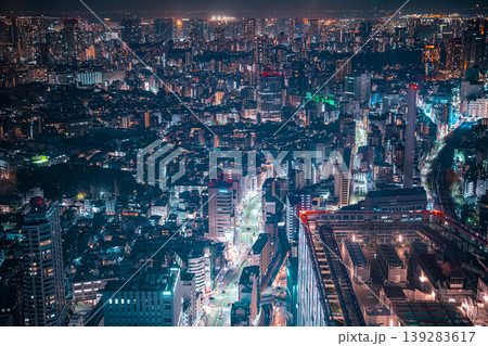 東京都の夜景 東京都の夜景 139283617