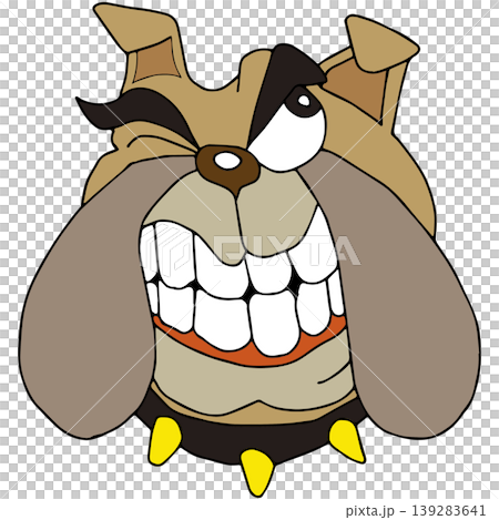 Fun animal illustration ☆ Bulldog 139283641