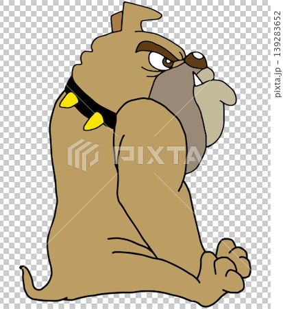 趣味動物插畫☆鬥牛犬 139283652