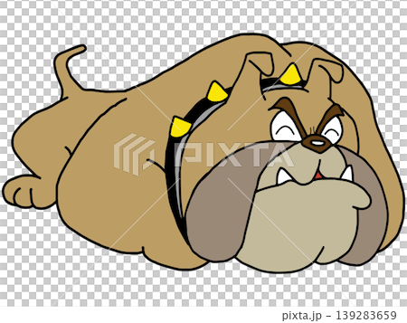 趣味動物插畫☆鬥牛犬 趣味動物插畫☆鬥牛犬 139283659