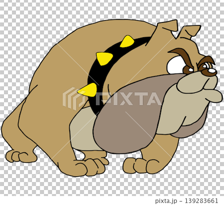 趣味動物插畫☆鬥牛犬 趣味動物插畫☆鬥牛犬 139283661