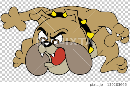 Fun animal illustration ☆ Bulldog 139283666