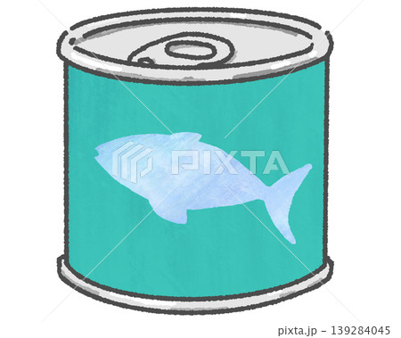 魚のシルエットの缶詰 魚のシルエットの缶詰 139284045