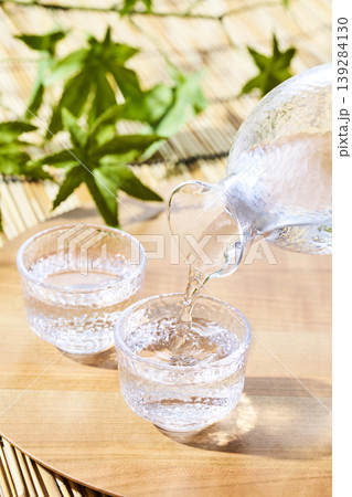 夏の日本酒イメージ　冷酒 139284130