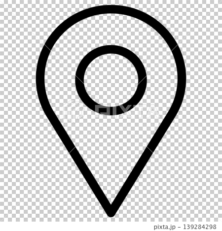 Map icon, monochrome, simple, transparent, vector material. Map icon, monochrome, simple, transparent, vector material. 139284298