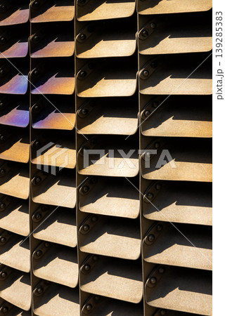 Industrial ventilation grid pattern with geometric repetition 139285383