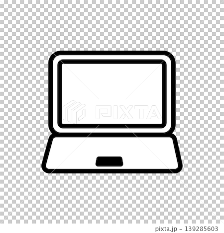 Laptop icon - simple and easy-to-use device design Laptop icon - simple and easy-to-use device design 139285603