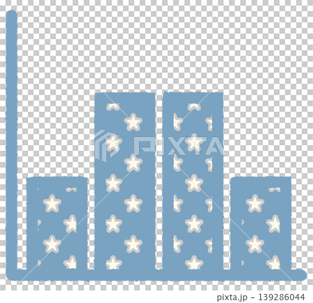 Simple bar graph icons: Up/Down, Star Simple bar graph icons: Up/Down, Star 139286044
