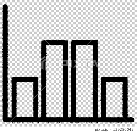 シンプルな棒グラフのアイコン アップダウン 線画 シンプルな棒グラフのアイコン アップダウン 線画 139286045