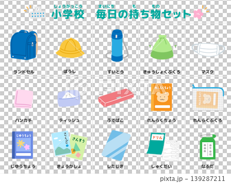 小學日常用品清單(不含大綱) 小學日常用品清單(不含大綱) 139287211