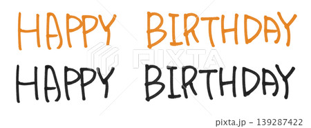 This is the handwriting of "happy birthday". This is the handwriting of "happy birthday". 139287422