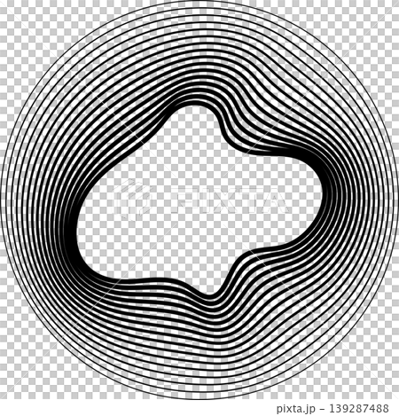 Circles round shape with liquid dynamic line. Frame border gradient Circles round shape with liquid dynamic line. Frame border gradient 139287488