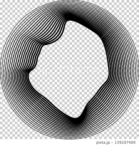 Circles round shape with liquid dynamic line. Frame border gradient Circles round shape with liquid dynamic line. Frame border gradient 139287489