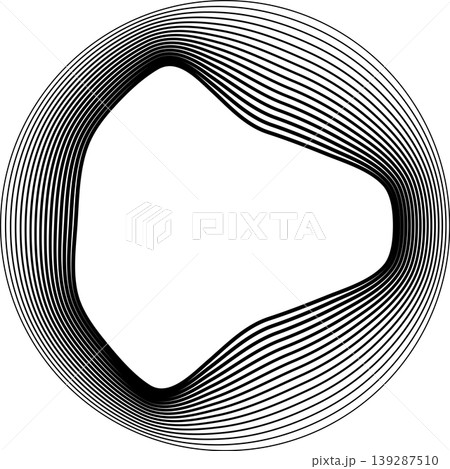 Circles round shape with liquid dynamic line. Frame border gradient Circles round shape with liquid dynamic line. Frame border gradient 139287510