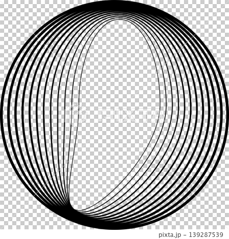 Circles round shape with liquid dynamic line. Frame border gradient Circles round shape with liquid dynamic line. Frame border gradient 139287539