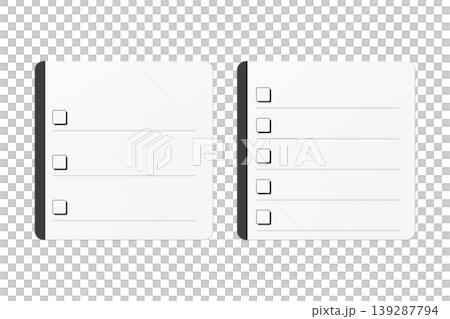 Checklist Notepad Icon Set Checklist Notepad Icon Set 139287794