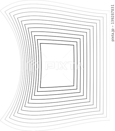 Square amorphous shapes with blending line gradient 139287831