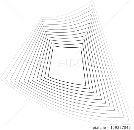 Square amorphous shapes with blending line gradient Square amorphous shapes with blending line gradient 139287846