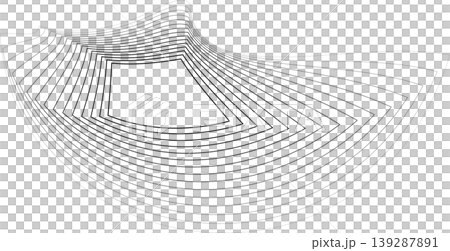 Square amorphous shapes with blending line gradient 139287891