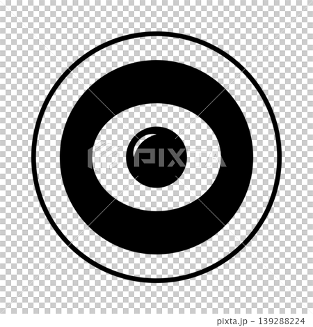 Fried egg icon - a simple mark representing breakfast. Fried egg icon - a simple mark representing breakfast. 139288224