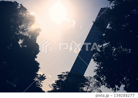 眩しい太陽の光　千葉ポートタワー 139288277