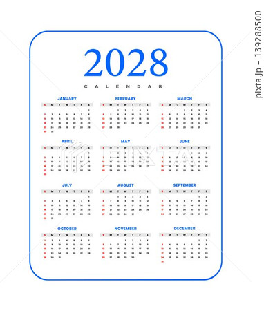 2028 Yearly Calendar Template 2028 Yearly Calendar Template 139288500