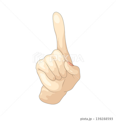 Illustration of Point Finger 139288593