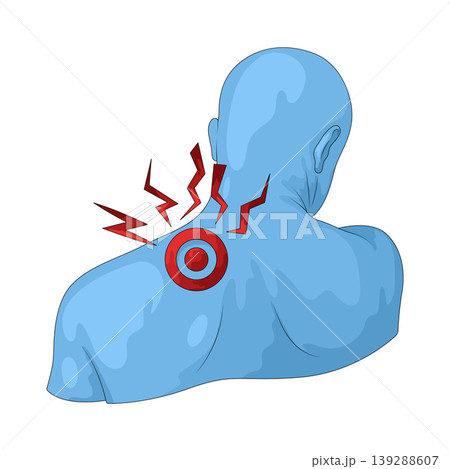 Illustration of Shoulder pain Illustration of Shoulder pain 139288607