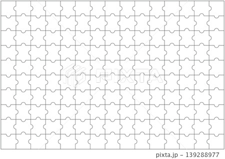 ジグソーパズルの線画背景 139288977