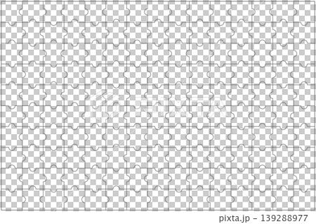 ジグソーパズルの線画背景 139288977