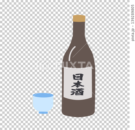 清酒（日本米酒）簡筆畫 - 父親節禮物 139289805