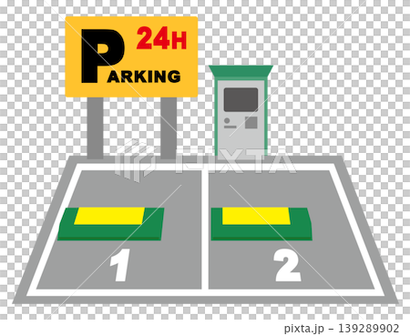 Parking lot coin parking Parking lot coin parking 139289902