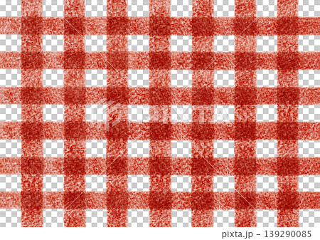 [Colored pencils] Gingham check illustration 139290085