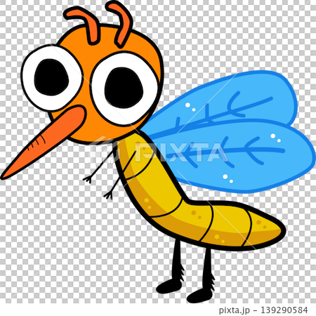 Cartoon Mosquito character vector illustration design Cartoon Mosquito character vector illustration design 139290584