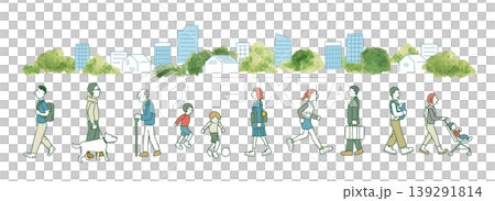 城市景觀與人 139291814