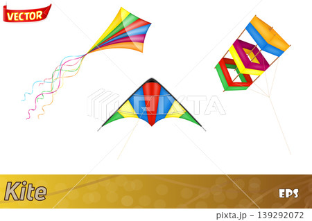 colorful kite flying in the sky vector illustration colorful kite flying in the sky vector illustration 139292072