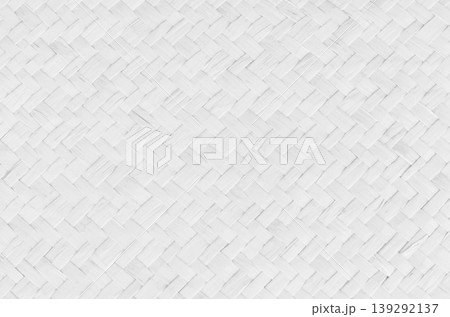 Pattern of white old reed weaving mat with vintage style for background and design art work. Pattern of white old reed weaving mat with vintage style for background and design art work. 139292137
