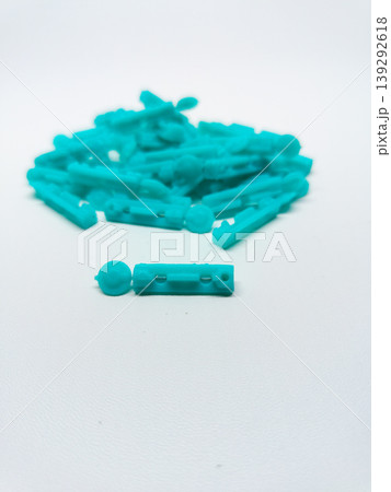 Close up view of a single turquoise blood...の写真素材 [139292618] - PIXTA