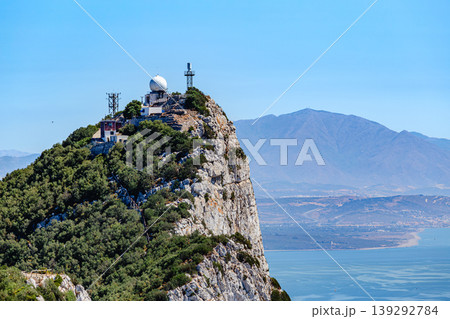 Aerial view of top of Gibraltar Rock, in Upper Rock Natural Reserve Aerial view of top of Gibraltar Rock, in Upper Rock Natural Reserve 139292784