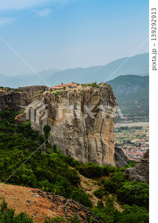 Great Monastery of Varlaam on the high rock in Meteora, Thessaly, Greece Great Monastery of Varlaam on the high rock in Meteora, Thessaly, Greece 139292913