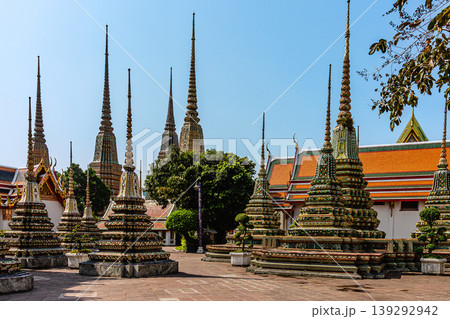 Temple of the Reclining Buddha in Bangkok, Thailand. Temple of the Reclining Buddha in Bangkok, Thailand. 139292942