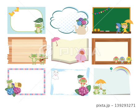 梅雨のイラスト素材セット 梅雨のイラスト素材セット 139293271