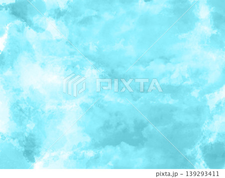 空、青空、雲、水彩、背景、夏、青、背景素材、自然、バックグラウンド、大空、天気、イラスト、水彩画、青 139293411