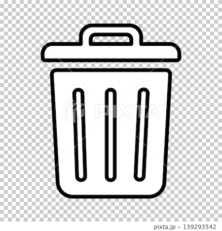 ゴミ箱のシンプルなアイコンイラスト002 ゴミ箱のシンプルなアイコンイラスト002 139293542