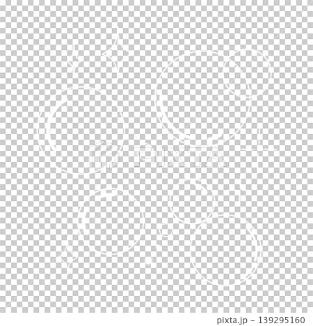 光り輝く白線の泡イラスト素材(透過用 / シャボン玉 / 幻想的) 光り輝く白線の泡イラスト素材(透過用 / シャボン玉 / 幻想的) 139295160